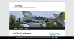 Desktop Screenshot of e-heli-blog.de